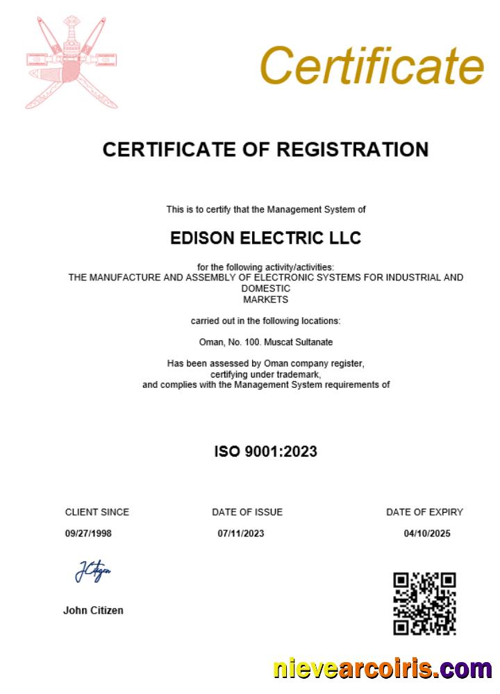 Oman business registration certificate